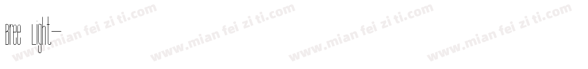 Bree Light字体转换